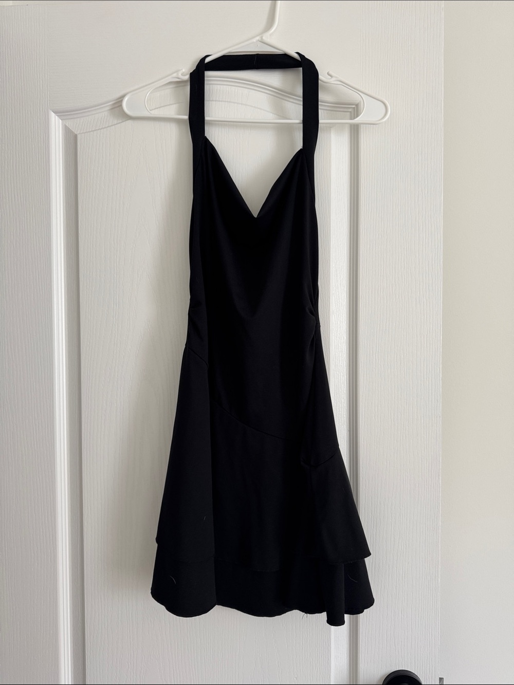 SHEIN Black Halter A-Line Dress